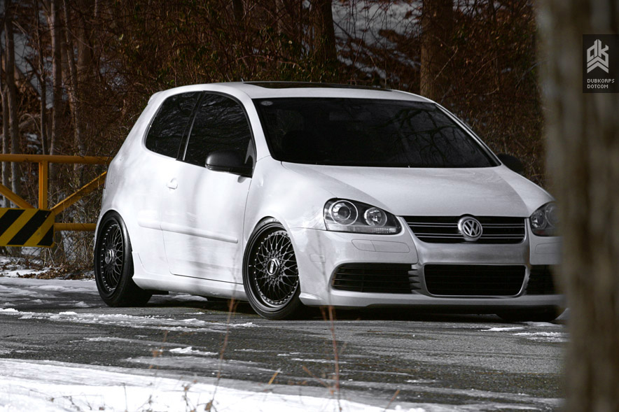 More BBS action on this Mk5 R32 Golf